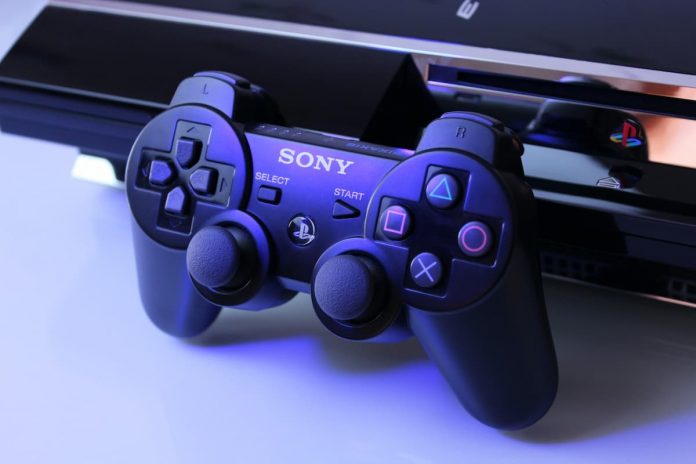 black sony ps2 controller